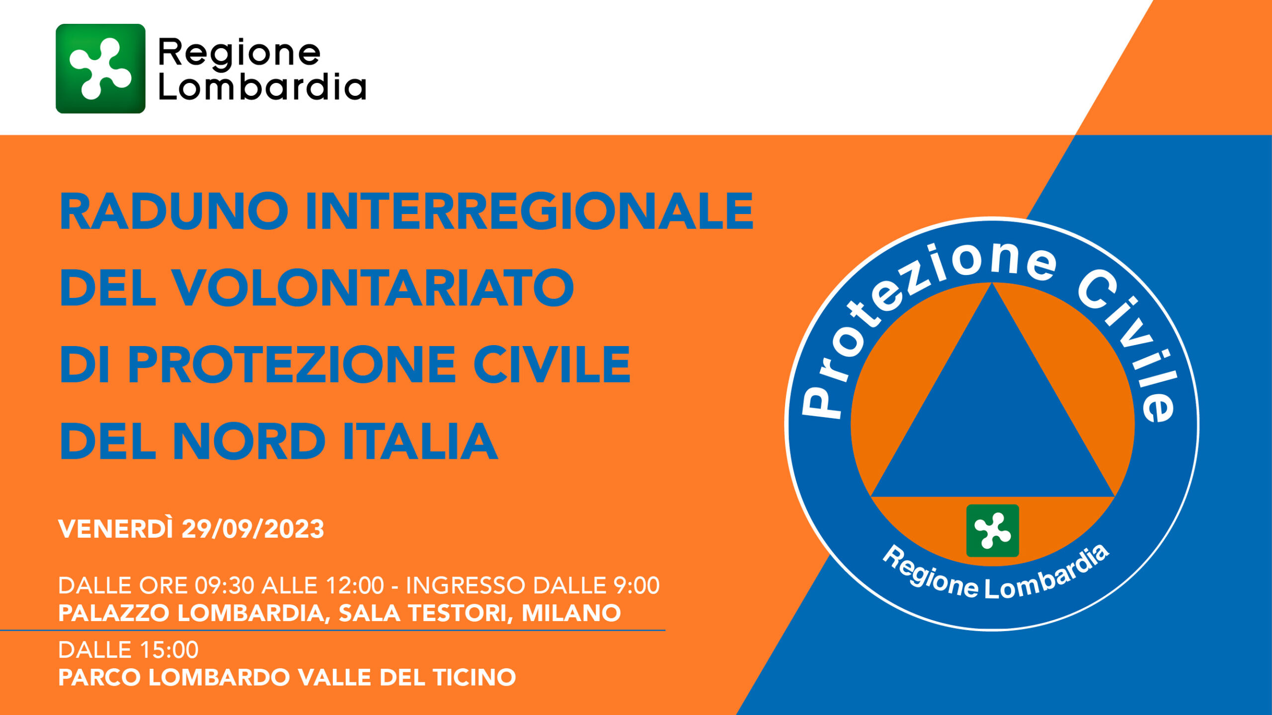 Raduno interregionale del volontariato della protezione civile del nord Italia - 29/09/2023